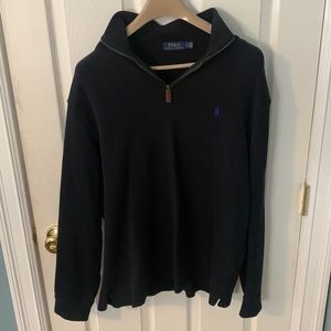 Polo Ralph Lauren
Mesh-Knit Cotton Quarter-Zip Sweater